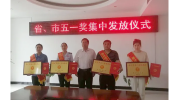 喜訊！泗洪博世科被授予宿遷市“五一勞動(dòng)獎(jiǎng)狀”稱號(hào)！
